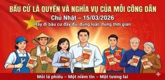 Một số điểm lưu ý về bỏ phiếu bầu cử đại biểu Quốc hội khóa XVI và đại biểu Hội đồng nhân dân các cấp nhiệm kỳ 2026-2031