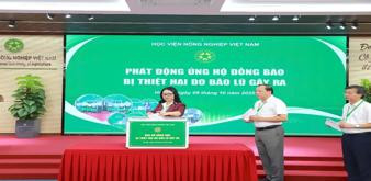 Học viện Nông nghiệp Việt Nam phát động ủng hộ đồng bào bị thiệt hại do bão lũ gây ra
