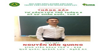 DÁNH SÁCH HỌC VIÊN CÓ TƯ CÁCH LƯU TRÚ TRONG THÁNG 6