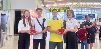 CHÚC MỪNG 2 BẠN THỰC TẬP SINH NGHÀNH CHẾ BIẾN THỰC PHẨM LÊN ĐƯỜNG LÀM VIỆC TẠI TỈNH CHIBA, NHẬT BẢN