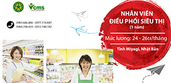 Thông báo tuyển Thực tập sinh ngành Dịch vụ làm việc tại Nhật Bản tháng 4